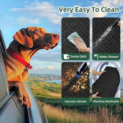 Car Seat Cover & Back Seat Extender (Hard Bottom) for Dogs