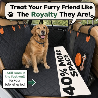 Car Seat Cover & Back Seat Extender (Hard Bottom) for Dogs