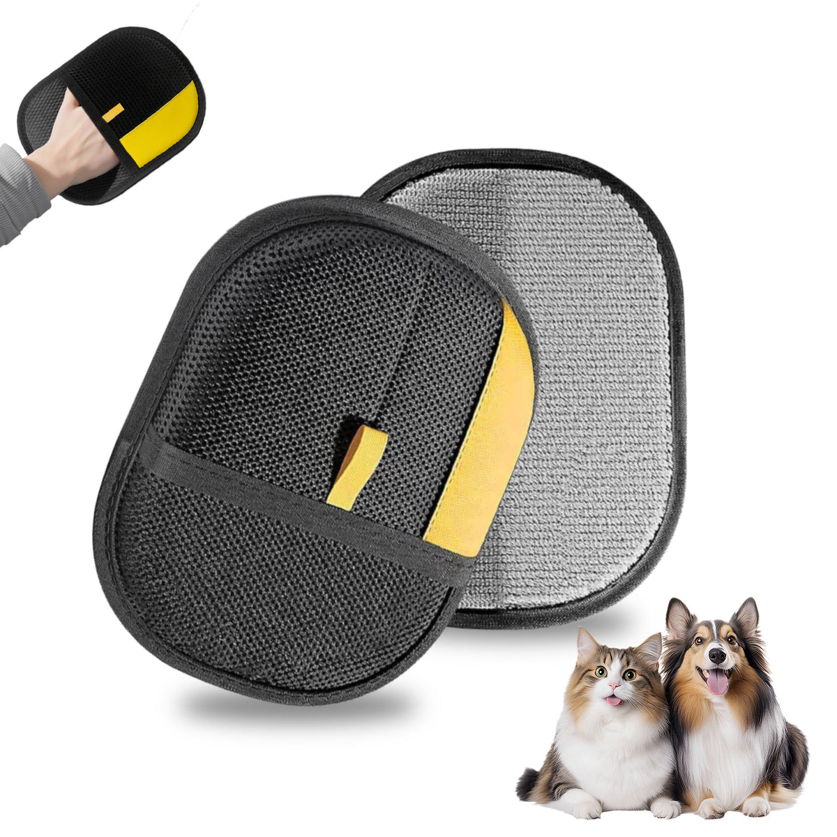Pet Hair Removal Glove (2 Pcs)